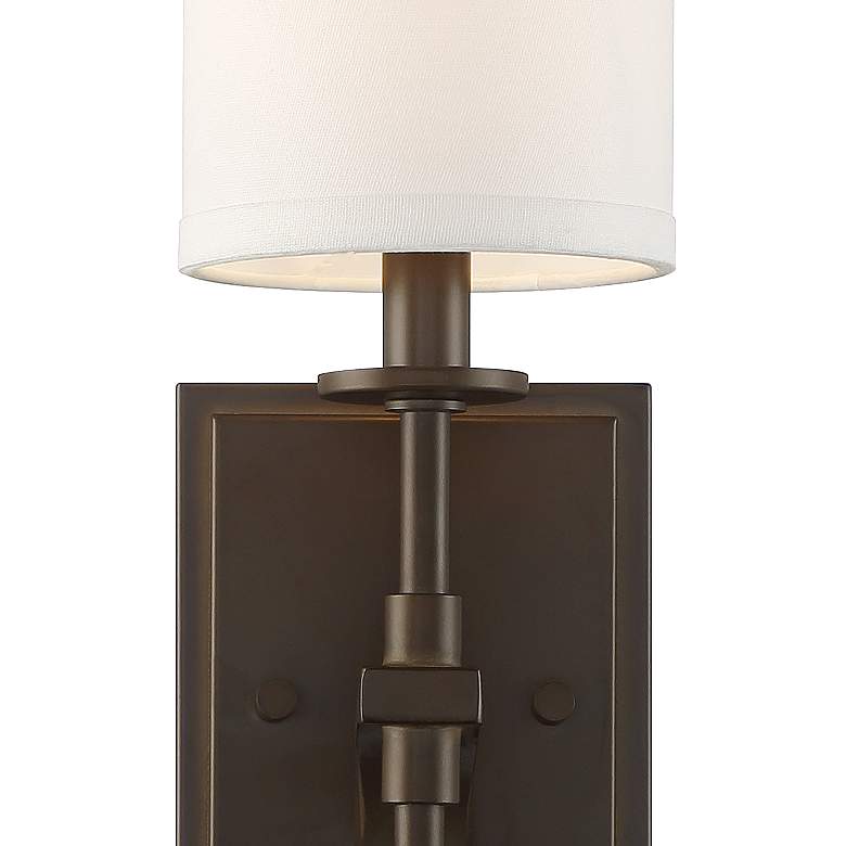 Image 4 Possini Euro Walton 20 inch High Oil-Rubbed Bronze Wall Sconce Set of 2 more views