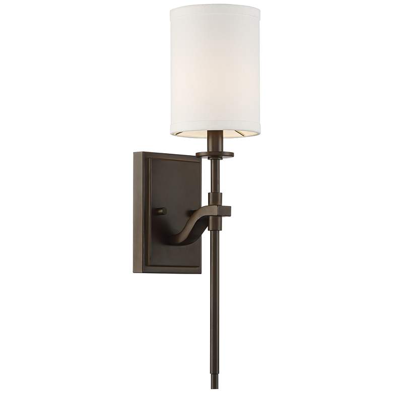 Image 6 Possini Euro Walton 20 inch High Oil-Rubbed Bronze Wall Sconce Set of 2 more views