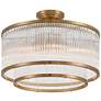 3_Possini Euro Warren 16 1/4" Bronze and Crystal 5-Light Ceiling Light