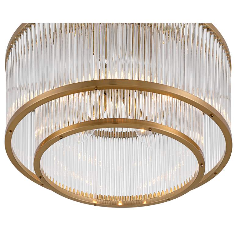 Image 3 Possini Euro Warren 16 1/4" Bronze and Crystal 5-Light Ceiling Light more views