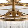 5_Possini Euro Warren 16 1/4" Bronze and Crystal 5-Light Ceiling Light more views