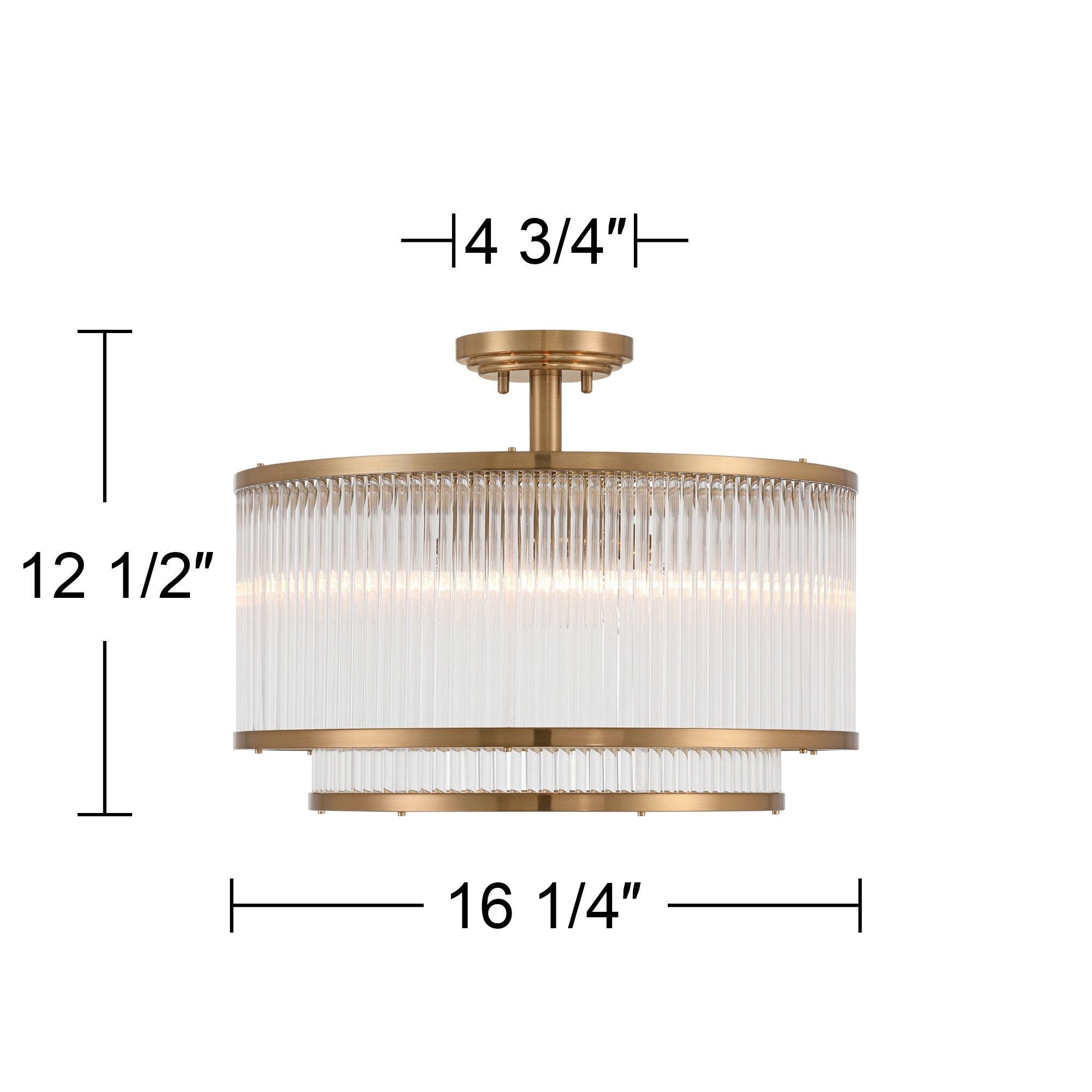 Watch A Video About the Warren Golden Bronze Crystal 5 Light Ceiling Light