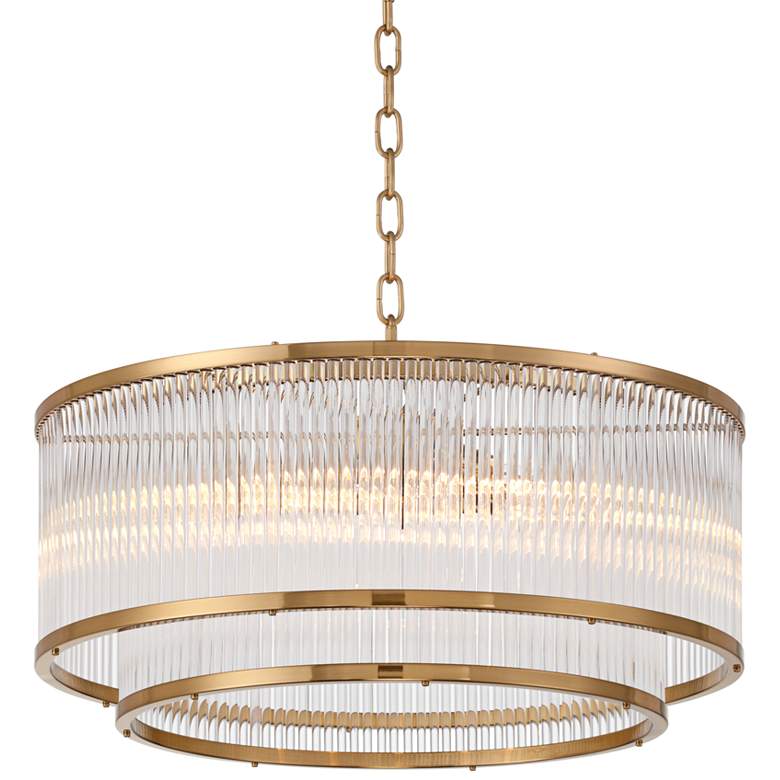 Image 2 Possini Euro Warren 20" Wide Golden Bronze 6-Light Pendant