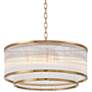 3_Possini Euro Warren 20" Wide Golden Bronze 6-Light Pendant