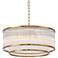 Possini Euro Warren 20" Wide Golden Bronze 6-Light Pendant