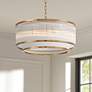 2_Possini Euro Warren 20" Wide Golden Bronze 6-Light Pendant