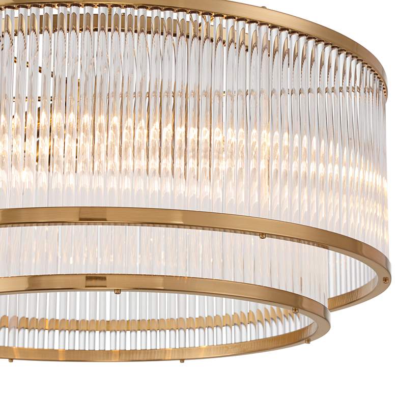 Image 3 Possini Euro Warren 20" Wide Golden Bronze 6-Light Pendant more views