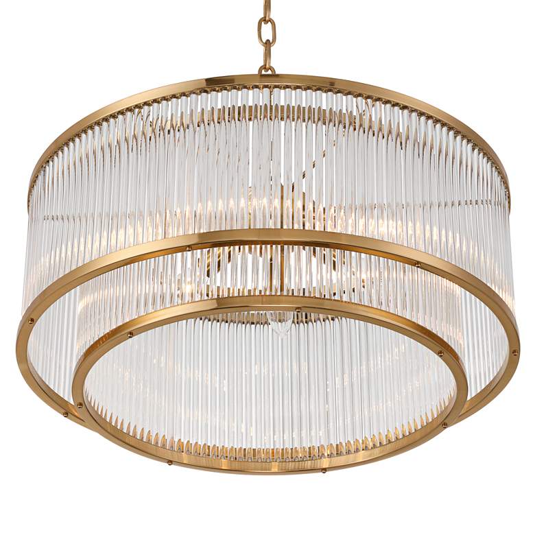 Image 4 Possini Euro Warren 20" Wide Golden Bronze 6-Light Pendant more views