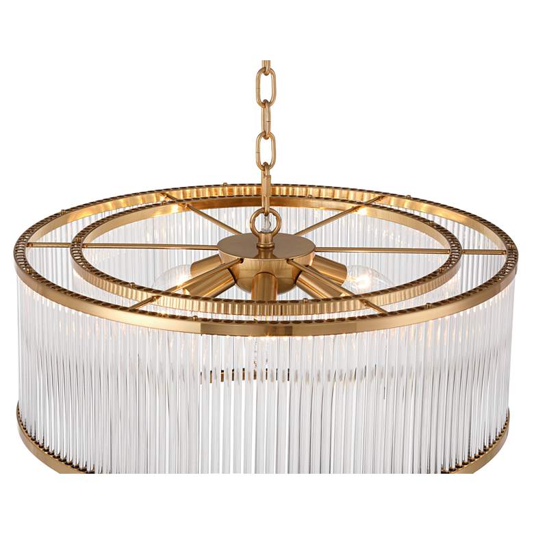 Image 5 Possini Euro Warren 20" Wide Golden Bronze 6-Light Pendant more views