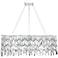 Possini Euro Wave Rectangle Chrome and Crystal Chandelier