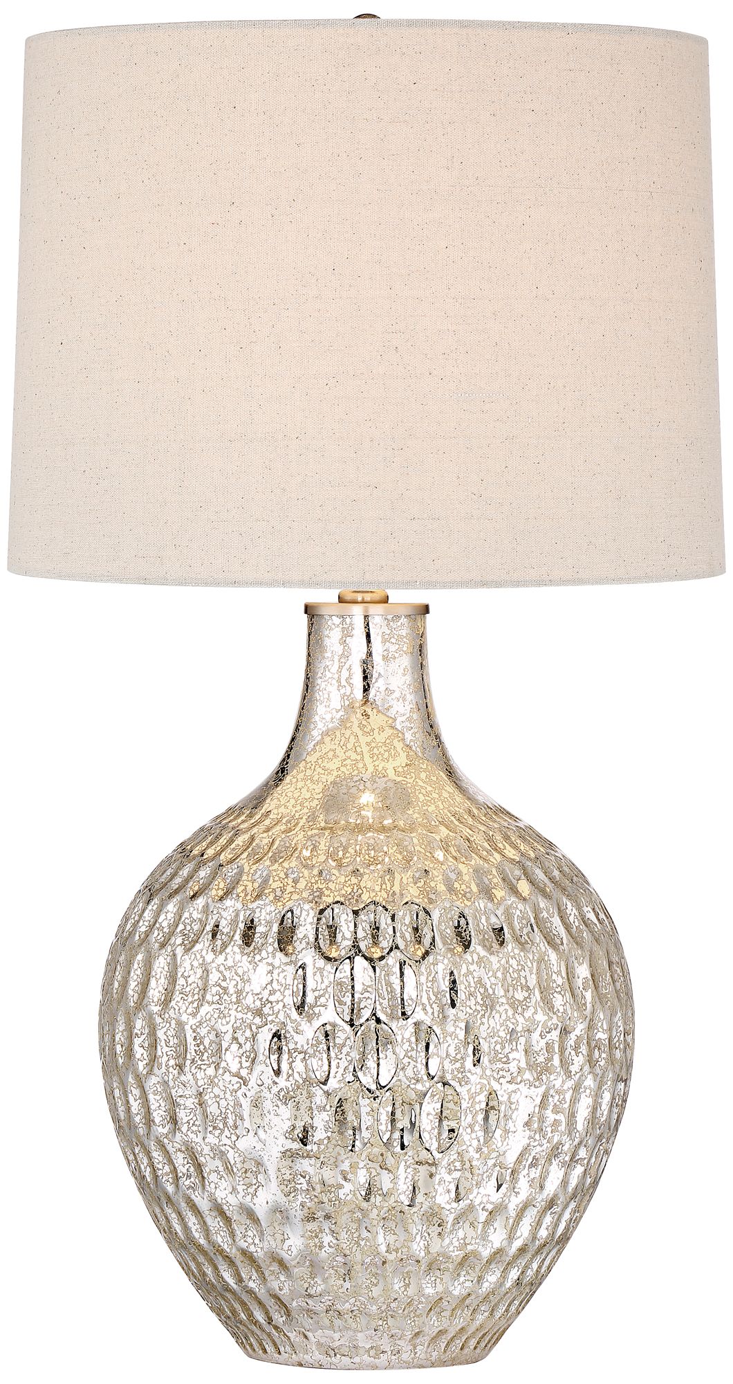 Image 2 Possini Euro Waylon 28" Mercury Glass Table Lamp with Table Top Dimmer