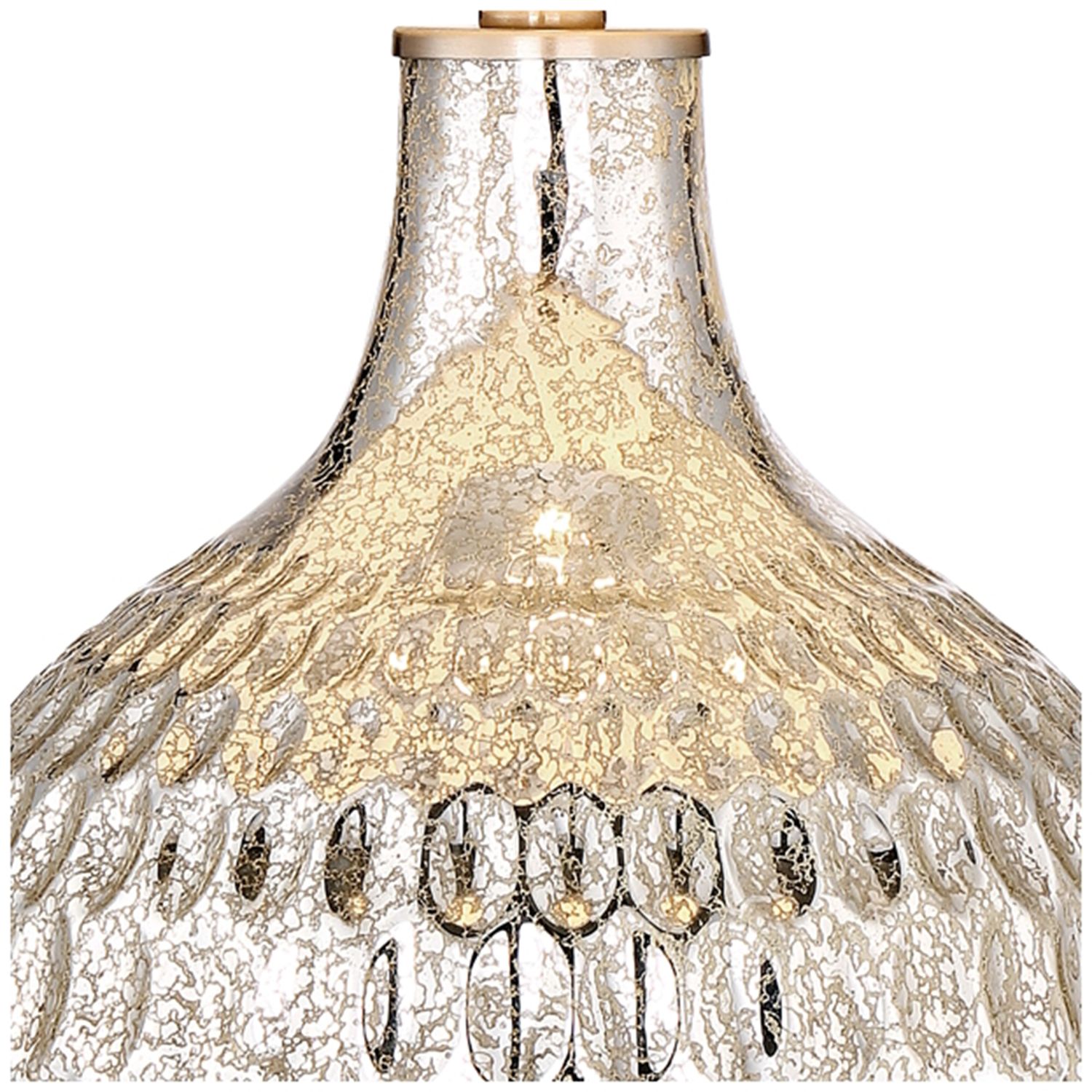 Image 4 Possini Euro Waylon 28" Mercury Glass Table Lamp with Table Top Dimmer more views