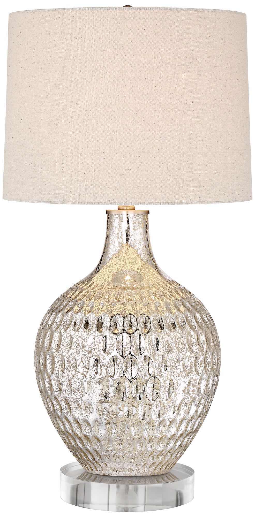 Possini Euro Waylon 29 1/2" Mercury Glass Lamp with Acrylic Riser