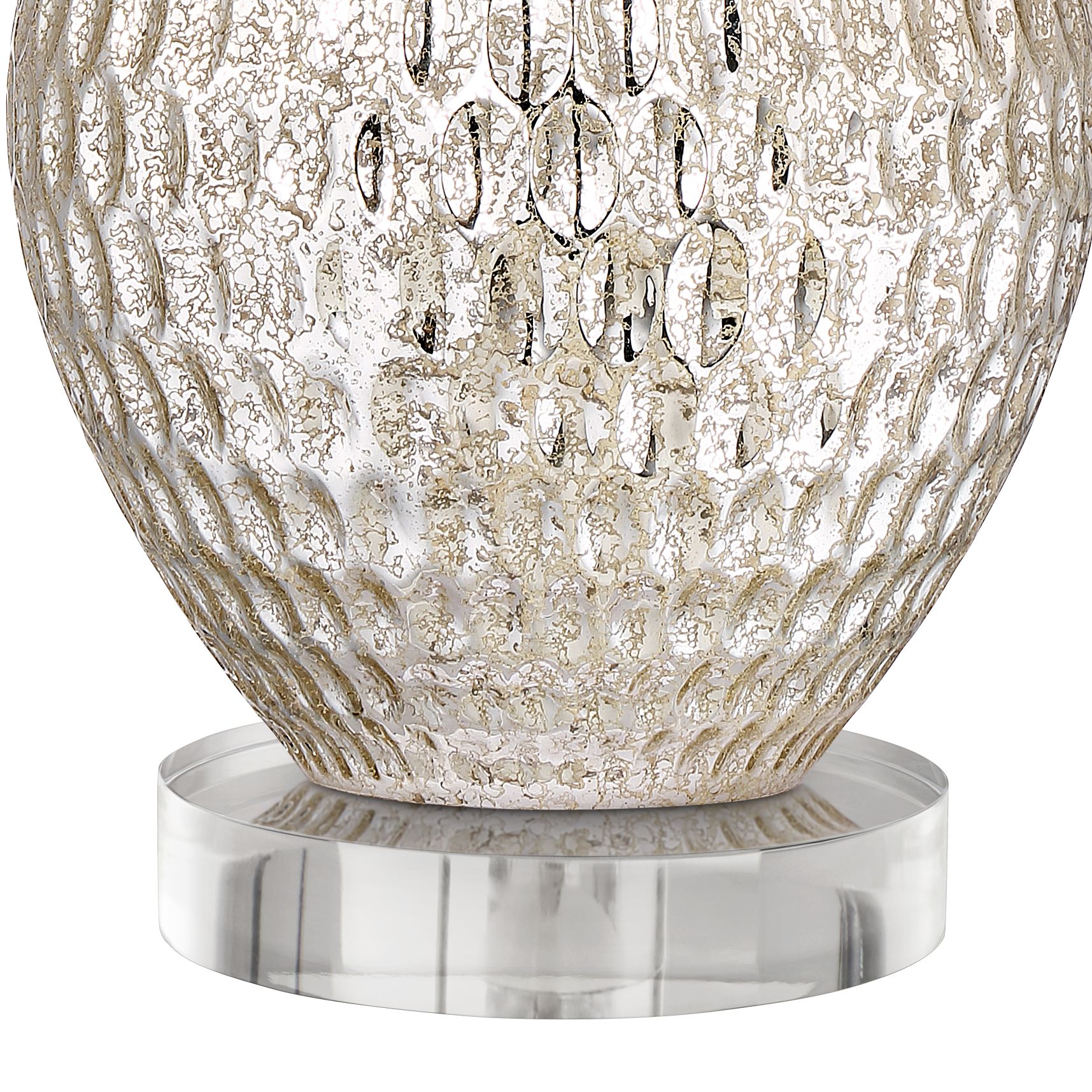 Image 4 Possini Euro Waylon 29 1/2" Mercury Glass Lamp with Acrylic Riser more views