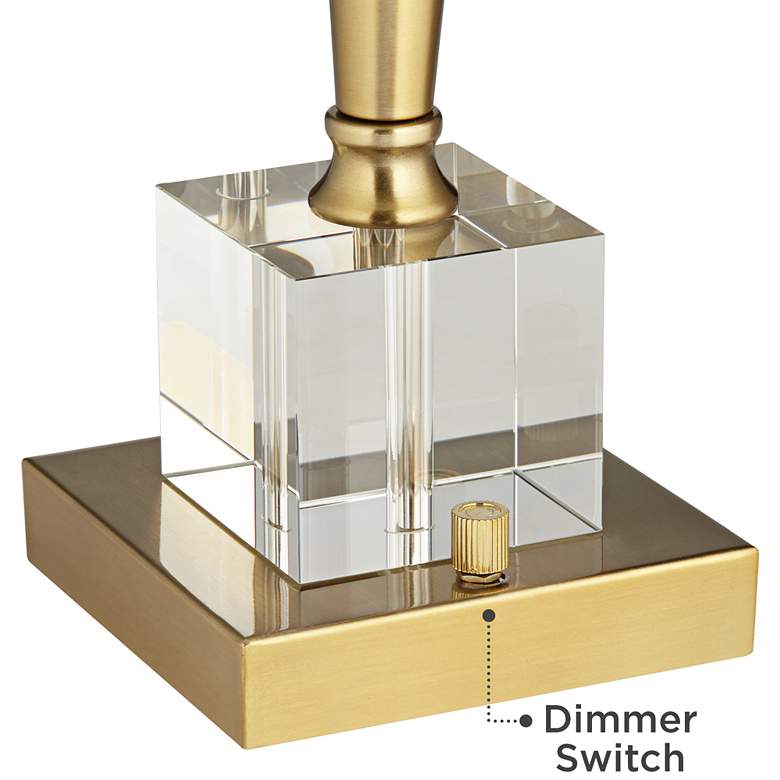 Image 6 Possini Euro Wayne 29 1/4" Brass and Crystal USB Lamps Set of 2 more views