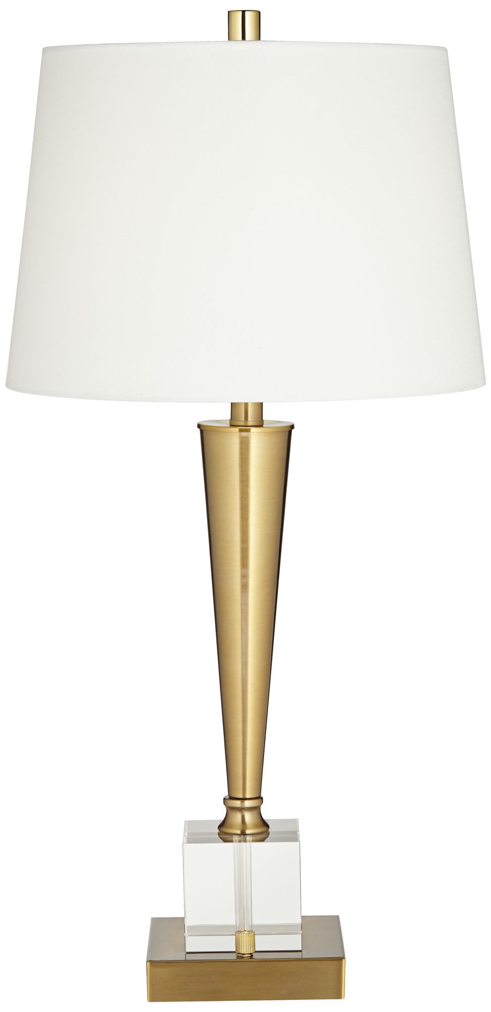 Possini Euro Wayne 29 1/4"  Brass and Crystal USB Lamps Set of 2