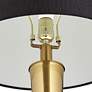 5_Possini Euro Wayne 29 1/4" Brass and Marble Table Lamp with USB Ports more views