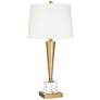 2_Possini Euro Wayne 29 1/4" Brass Finish Crystal USB Table Lamp