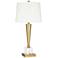 Possini Euro Wayne 29 1/4" Brass Finish Crystal USB Table Lamp