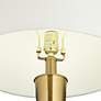 Possini Euro Wayne 29 1/4" Brass Finish Crystal USB Table Lamp