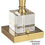 6_Possini Euro Wayne 29 1/4" Brass Finish Crystal USB Table Lamp more views
