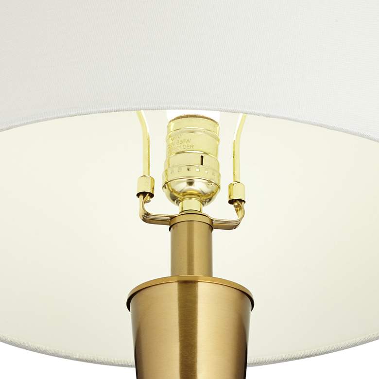 Image 5 Possini Euro Wayne Brass and Crystal Table Lamps with USB Ports Set of 2 more views