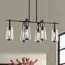 Watch A Video About the Possini Euro Wexford Black 6 Light Island Pendant
