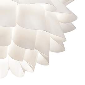 Image4 of Possini Euro White Flower 19 1/2" Wide Modern Pendant Chandelier more views