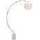 Possini Euro White Flower Arc Floor Lamp