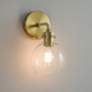Possini Euro Wicander 11 1/4" High Antique Brass Wall Sconce Set of 2
