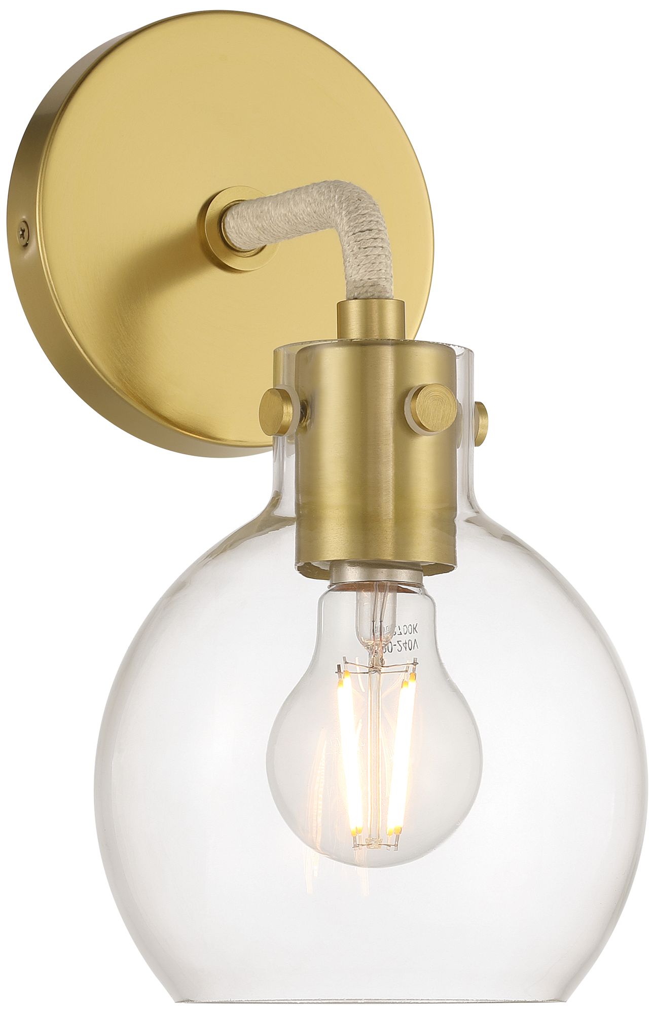 Image 2 Possini Euro Wicander 11 1/4" High Antique Brass Wall Sconce