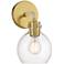 Possini Euro Wicander 11 1/4" High Antique Brass Wall Sconce