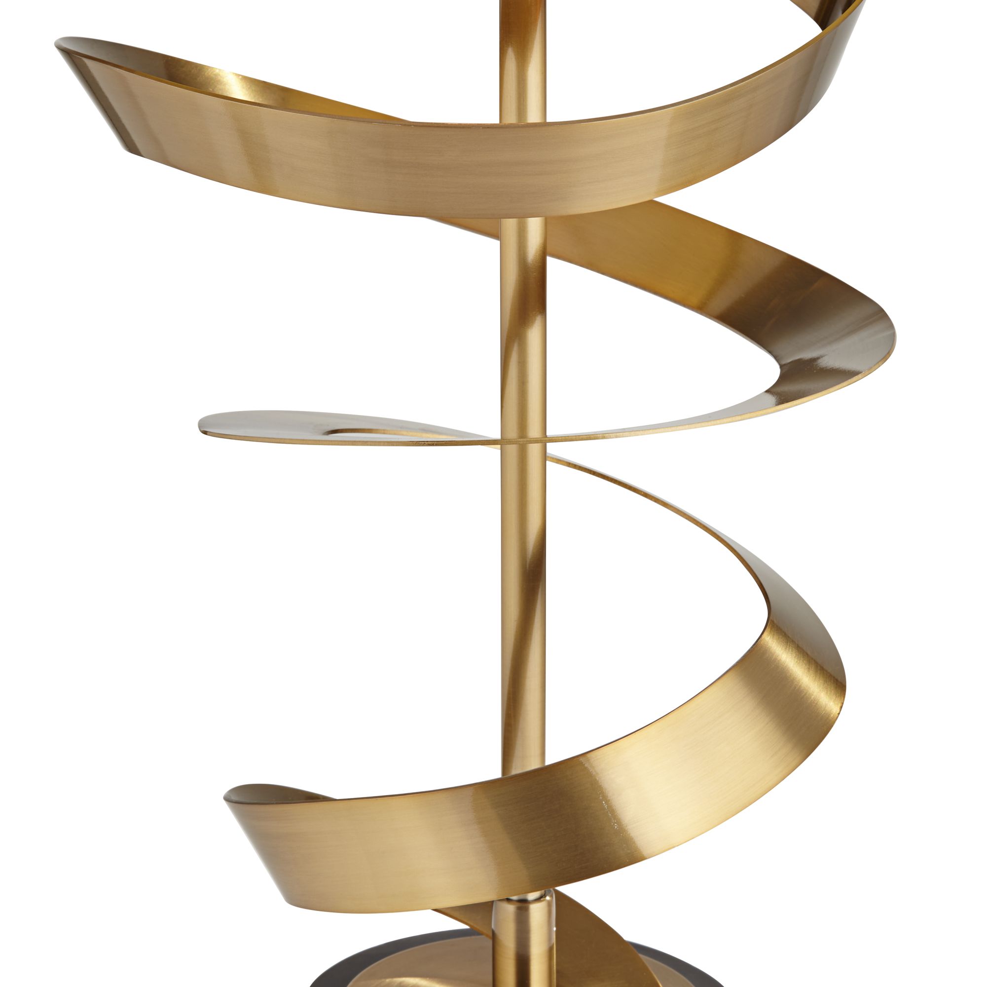 Watch A Video About the Possini Euro Twist Brass and Black Marble Sculpture Table Lamp with Dimmer