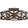 Possini Euro Willia 14 1/2" Wide Geometric Bronze Ceiling Light