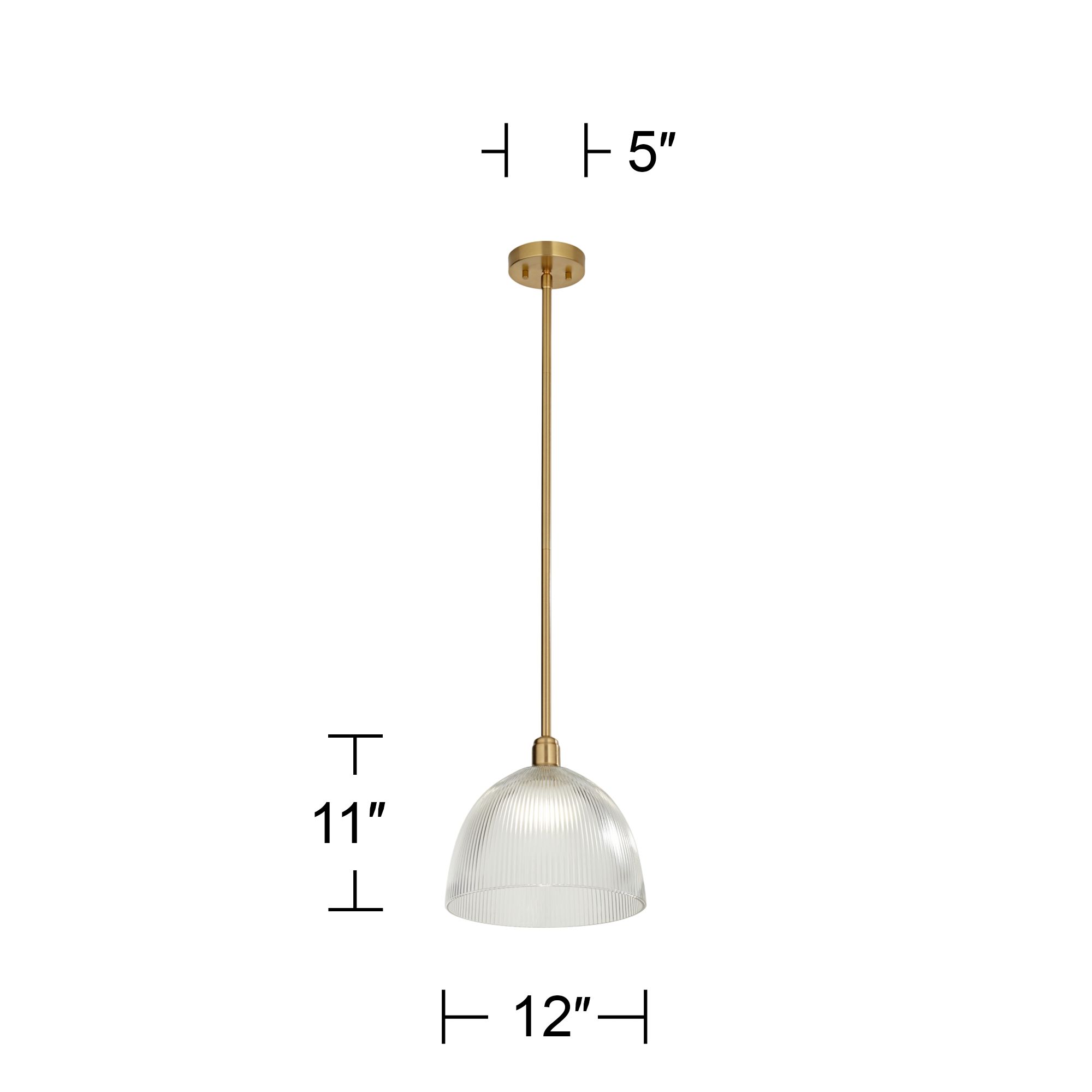 Image 7 Possini Euro Williams 12" Wide Antique Brass Dome Mini Pendant more views