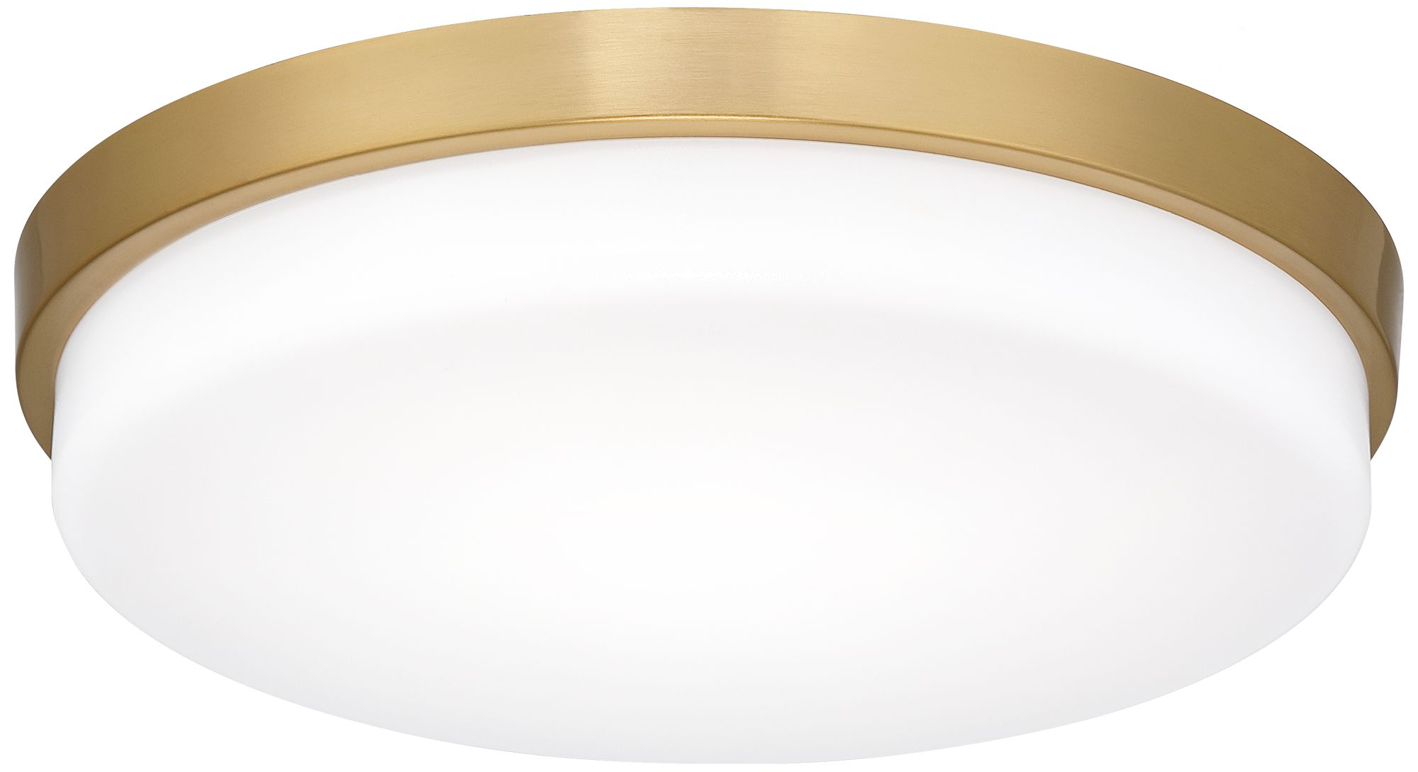 Image 2 Possini Euro Winfrey 11" Wide Gold and White LED Ceiling Light