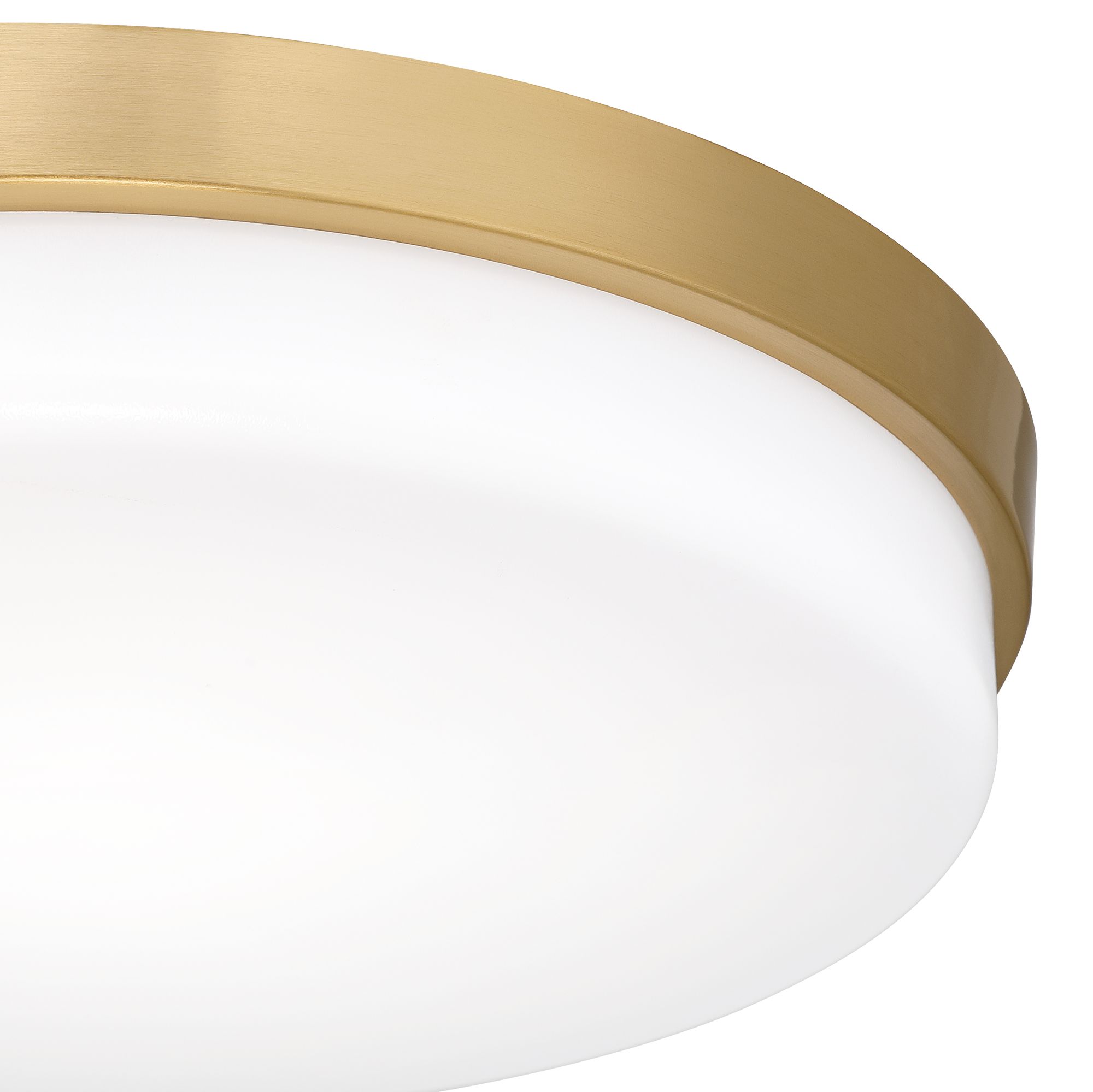 Image 3 Possini Euro Winfrey 11" Wide Gold and White LED Ceiling Light more views