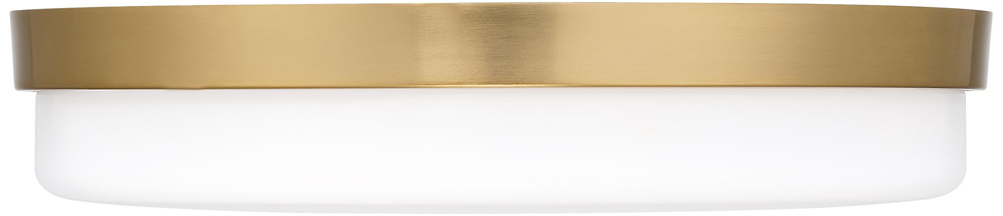 Image 5 Possini Euro Winfrey 11" Wide Gold and White LED Ceiling Light more views
