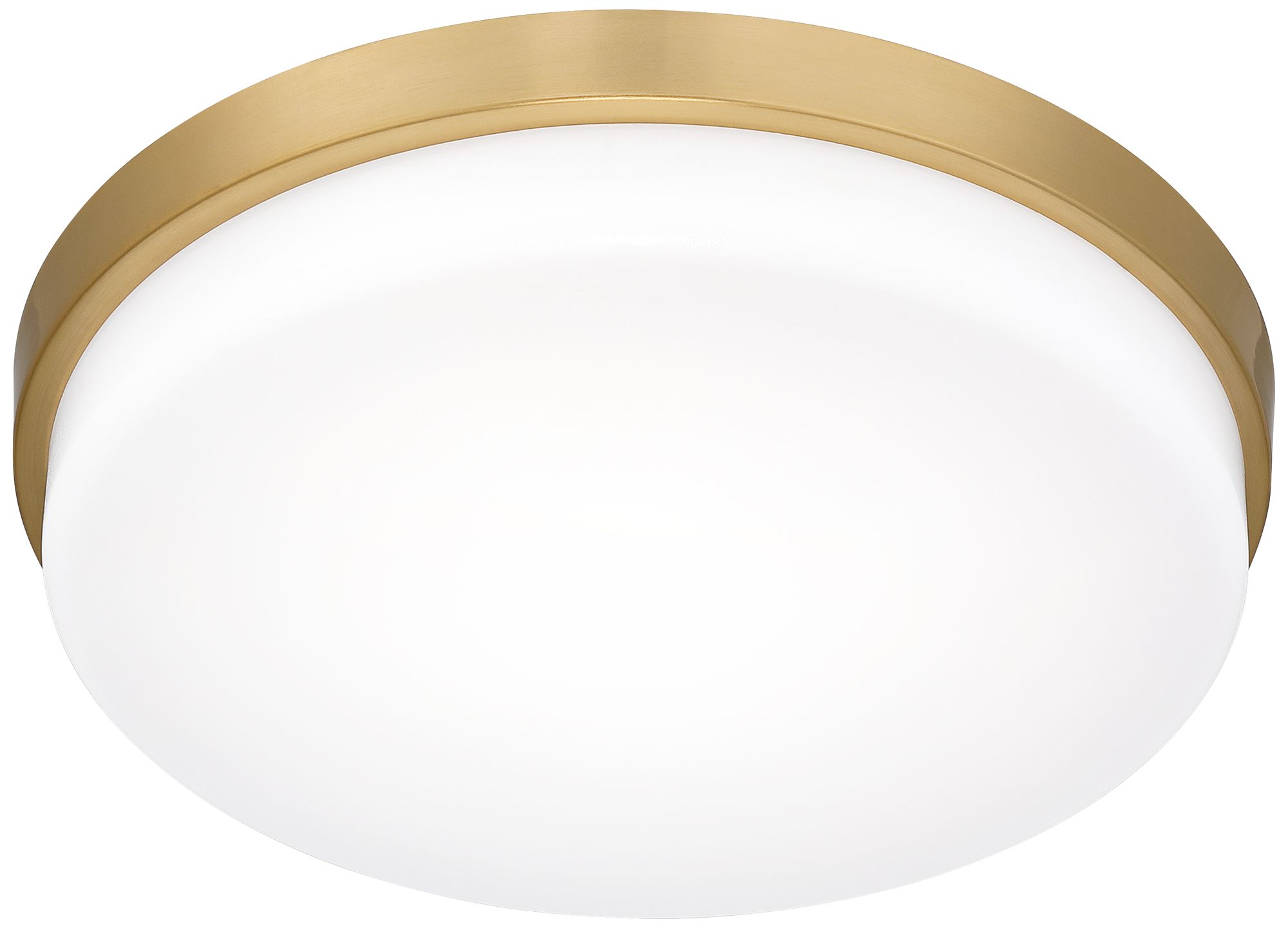 Image 6 Possini Euro Winfrey 11" Wide Gold and White LED Ceiling Light more views