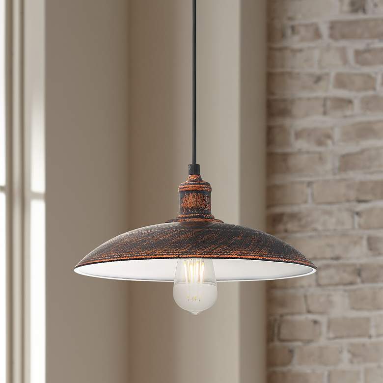 Image 1 Possini Euro Winner 12 1/4" Wide Metal Pendant Light