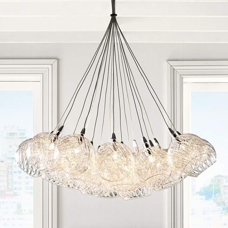 Image 1 Possini Euro Wired 23 1/2" Wide Multi Light LED Pendant