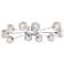 Possini Euro Wired 38" Wide Glass and Chrome Ceiling Light