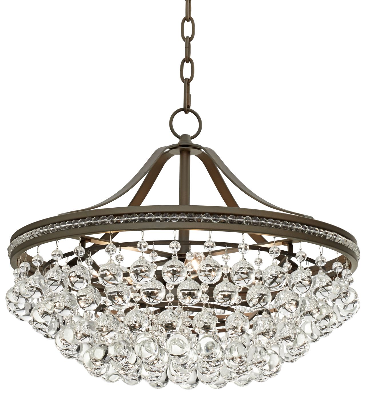 Image 2 Possini Euro Wohlfurst 20 1/4" Bronze Crystal Pendant Light