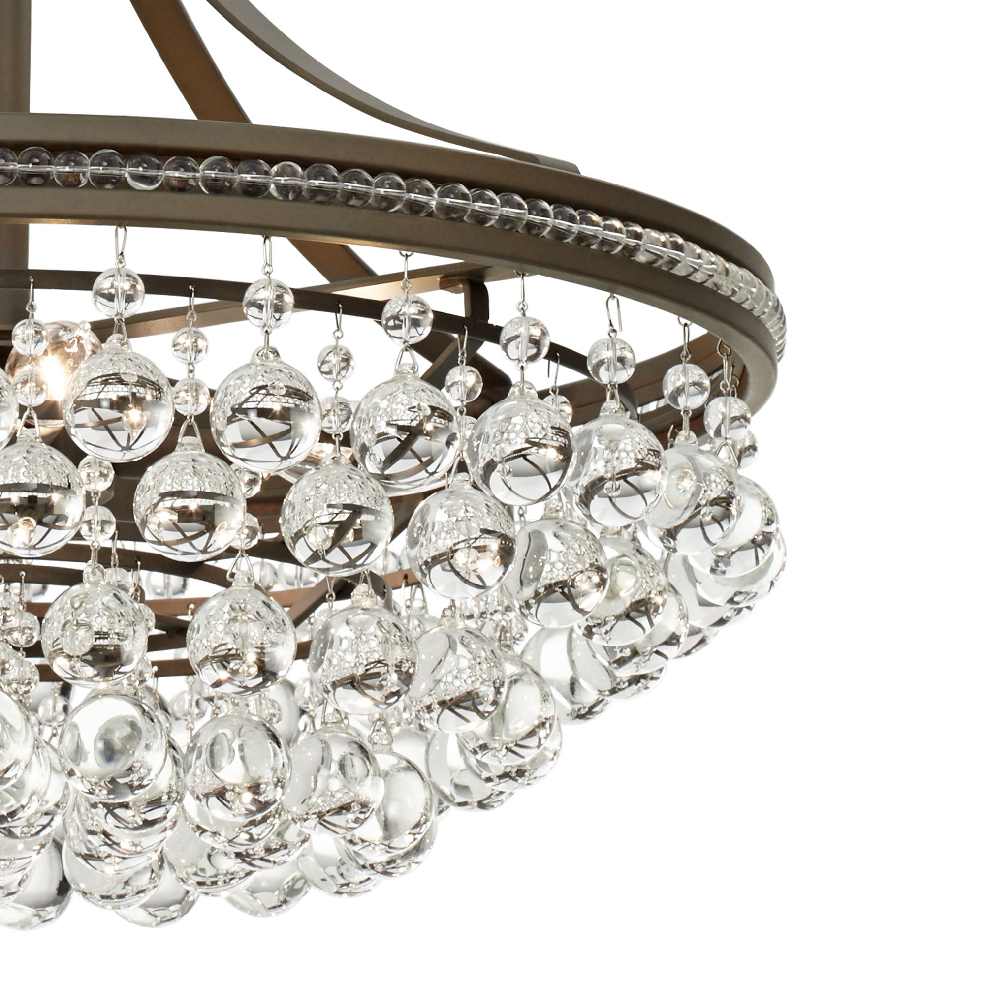 Image 3 Possini Euro Wohlfurst 20 1/4" Bronze Crystal Pendant Light more views