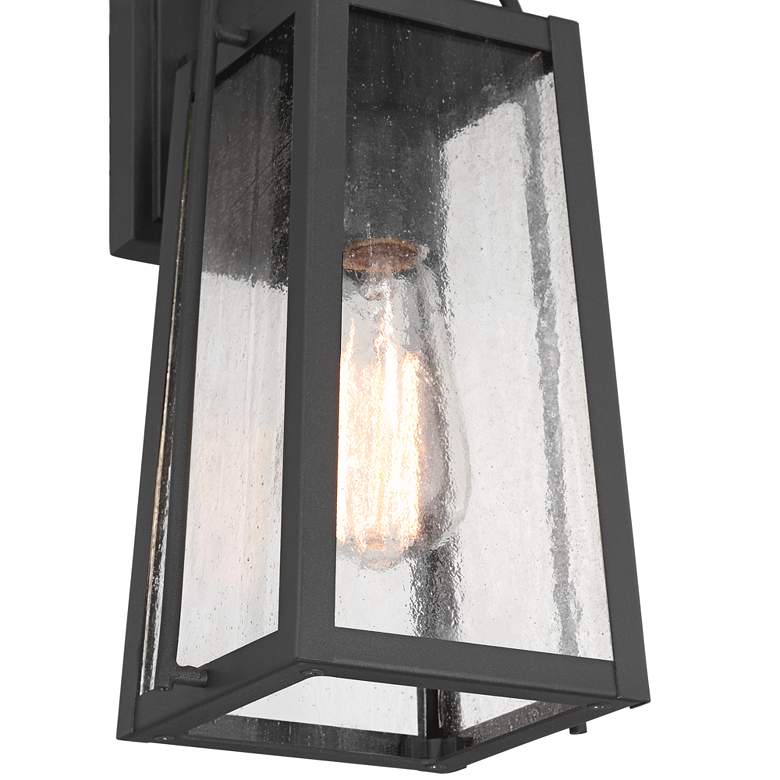 Image 4 Possini Euro Woodley 13" High Sand Black Outdoor Wall Light Set of 2 more views