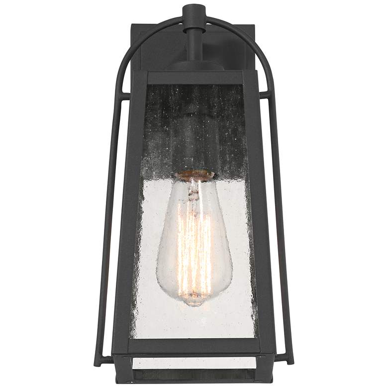Image 5 Possini Euro Woodley 13" High Sand Black Outdoor Wall Light Set of 2 more views