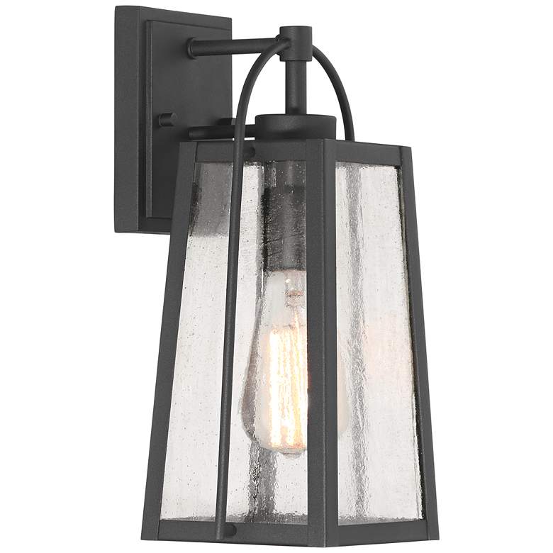 Image 6 Possini Euro Woodley 13" High Sand Black Outdoor Wall Light Set of 2 more views
