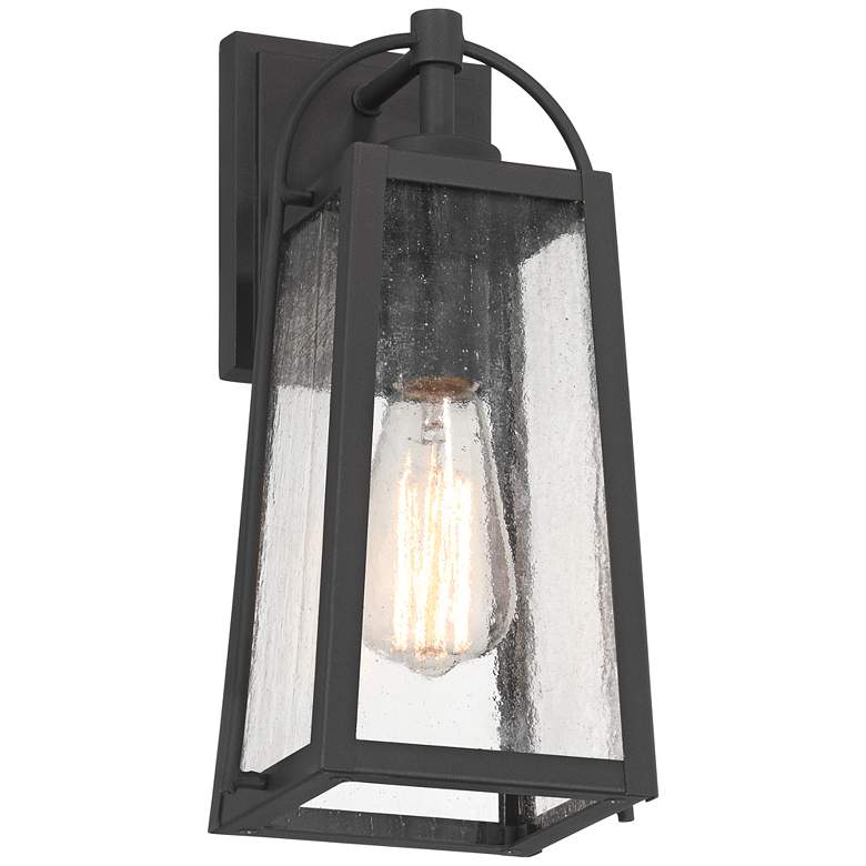 Image 7 Possini Euro Woodley 13" High Sand Black Outdoor Wall Light Set of 2 more views