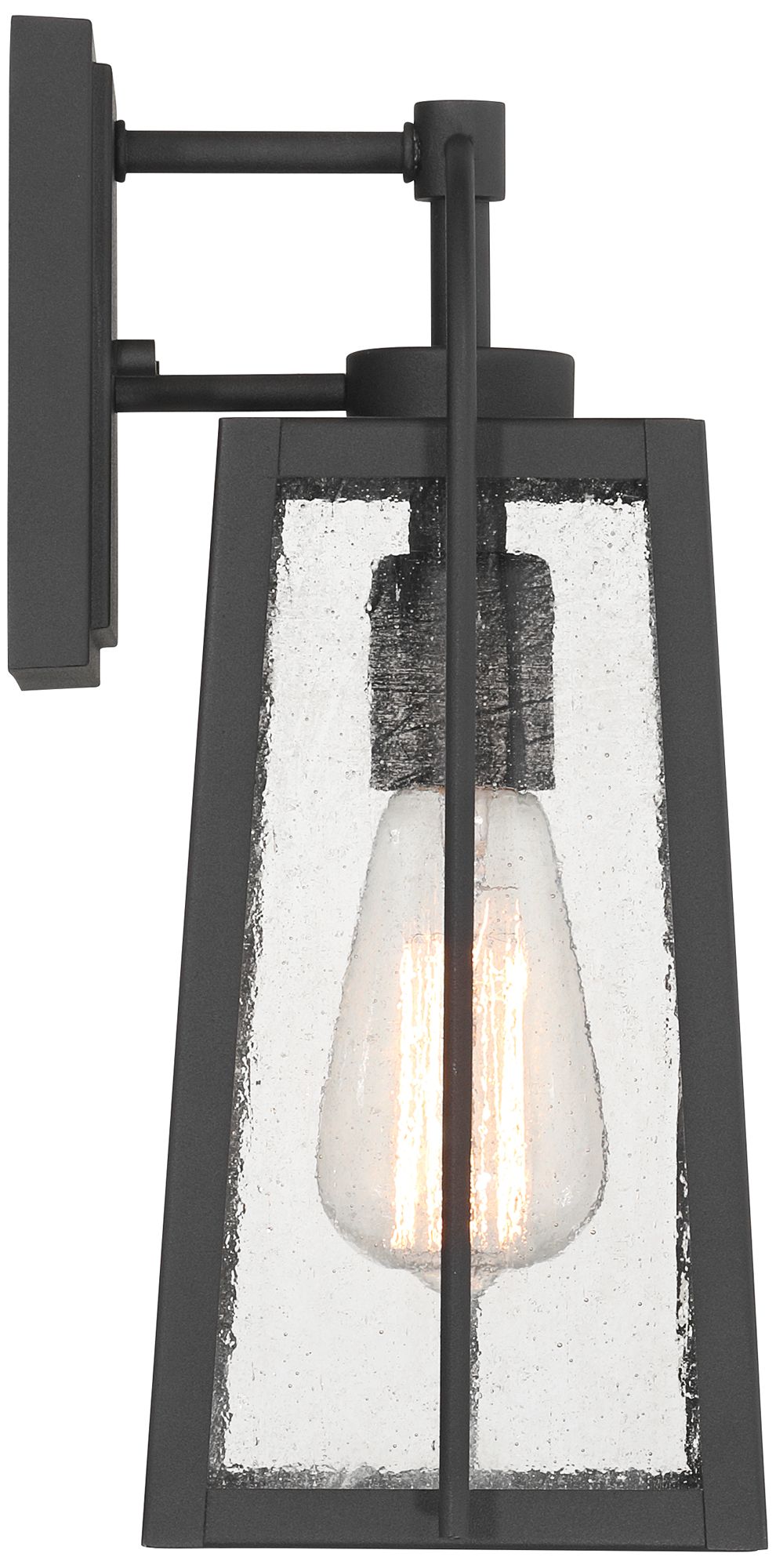 Possini Euro Woodley 13" High Sand Black Outdoor Wall Light Set of 2