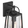 3_Possini Euro Woodley 13" High Sand Black Outdoor Wall Light more views